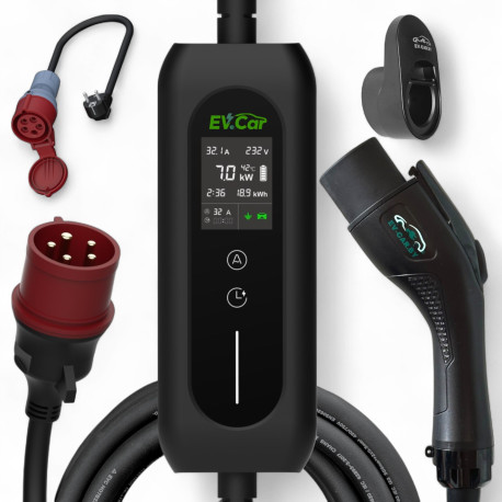 Зарядное EVCar GBT-7WF  6-32A  WiFi (7кВт, 1 фаза)